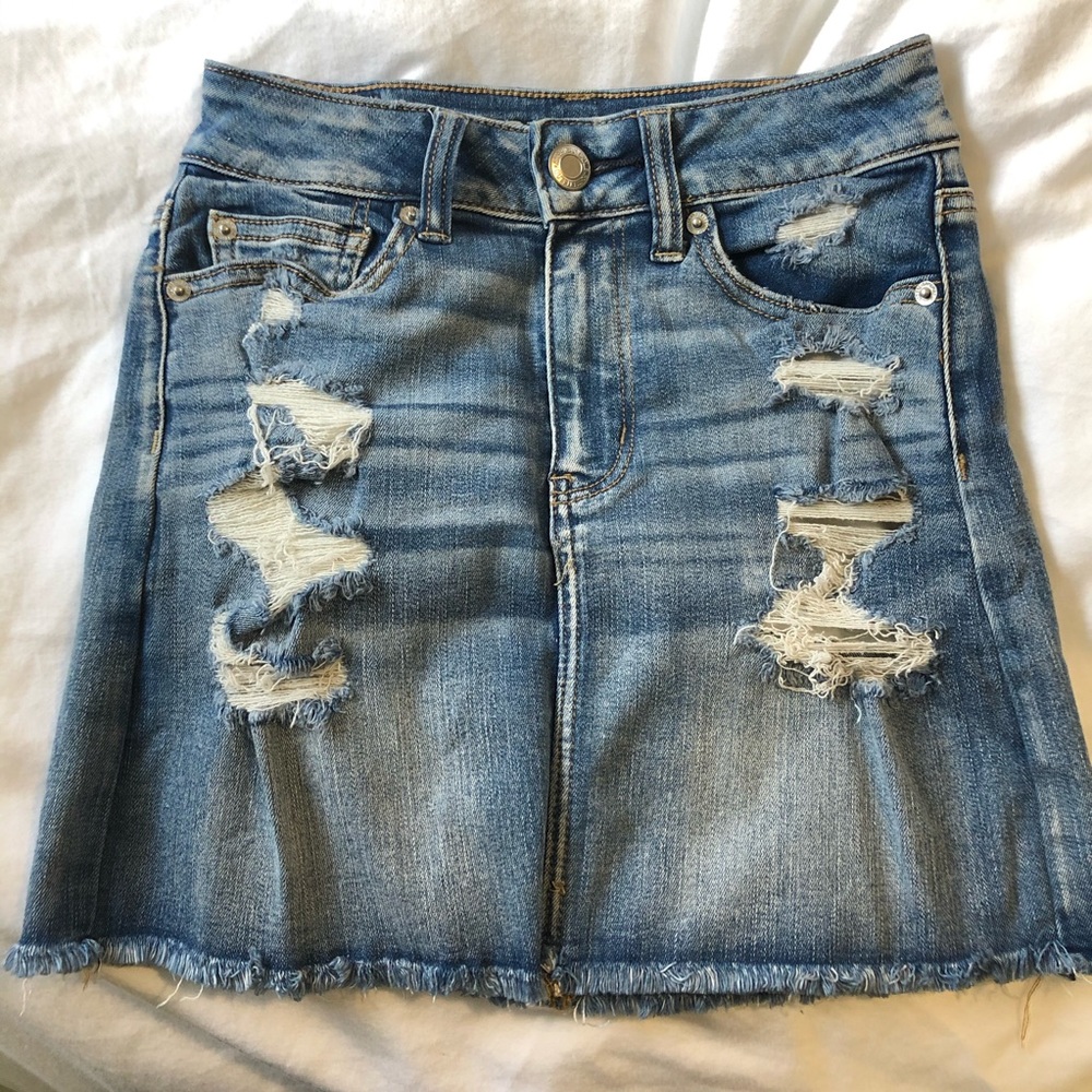 American Eagle Denim Mini Skirt
